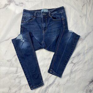 Wax Jeans Butt I Love You Jeans Women’s Size 5 Distressed Slim Stretch O22